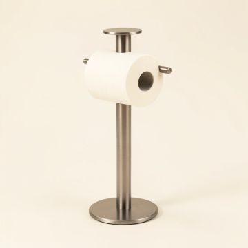 Georgian Free Standing Pedestal Toilet Paper Holder (synthetic illustration; no displayed measurements)