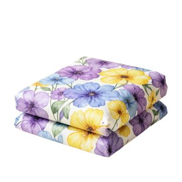 Watercolor Flower Home Floral Duvet Cover Set