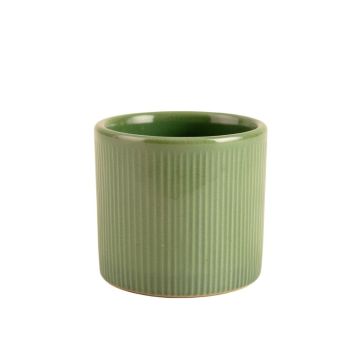 Heath Crest Empty Candle Holder - Green