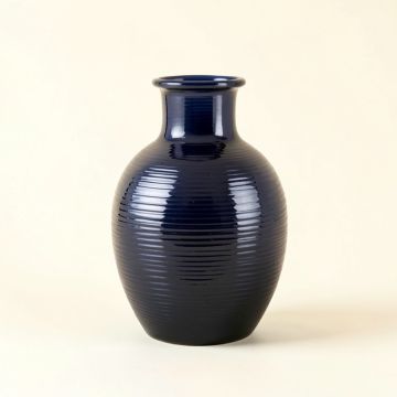Ash Canyon Empty Decorative Vase - Navy (synthetic illustration; no displayed measurements)