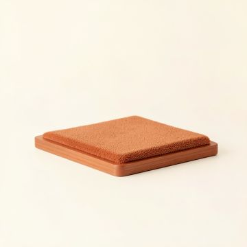 Maple Bluff Wall-Mounted Cat Perch - Terracotta (synthetic illustration; no displayed measurements)