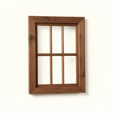Rustic Architectural Window Wall Decor (synthetic illustration; no displayed measurements)