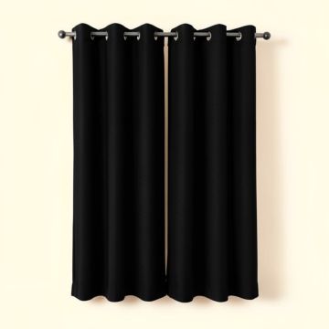 Darylene Solid Max Blackout Thermal Grommet Curtain Panels (synthetic illustration; no displayed measurements)