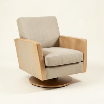 Bodily 58 '' Wide Swivel Armchair (synthetic illustration; no displayed measurements)