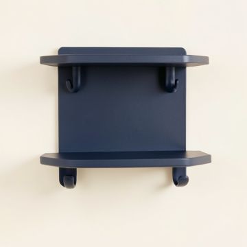 Ridge Dell Wall-Mounted Entryway Organizer Shelf - Navy (synthetic illustration; no displayed measurements)
