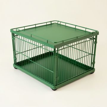 Summit Bluff Empty Furniture-Style Pet Crate - Green (synthetic illustration; no displayed measurements)