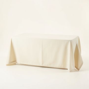 Sage Bend Flat Bed Sheet - Ivory (synthetic illustration; no displayed measurements)