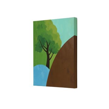 Summer 6 Graphic Art On Wrapped Canvas