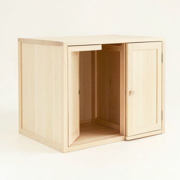 Dawn Edge Empty Furniture-Style Litter Enclosure - Ivory (synthetic illustration; no displayed measurements)
