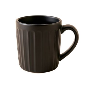Spruce Bend Ceramic Mug - Black