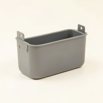 Olive Crossing Empty Railing Planter With Integral Brackets - Gray (synthetic illustration; no displayed measurements)