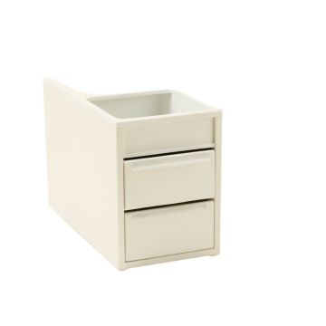Summit Bridge Small-Parts Storage Drawer Cabinet - White