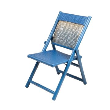 Moss Arc Folding Outdoor Chair - Blue