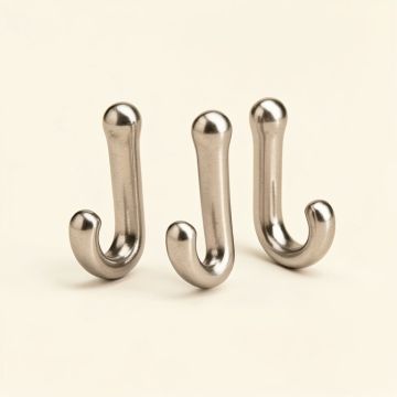 Stainless Steel Shower Curtain Hooks (synthetic illustration; no displayed measurements)