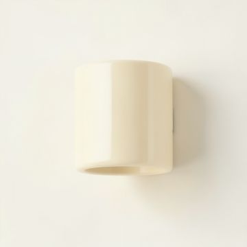 Oak Bend Wall Sconce Mounted On A Plain Wall - Ivory (synthetic illustration; no displayed measurements)