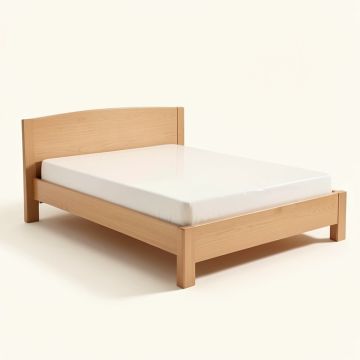 Dismuke Solid Wood Standard Bed (synthetic illustration; no displayed measurements)