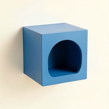 Juniper Crossing Wall-Mounted Cat Perch - Blue (synthetic illustration; no displayed measurements)