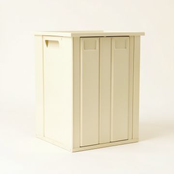 Reed Bluff Closed Outdoor Storage Box - Cream (synthetic illustration; no displayed measurements)