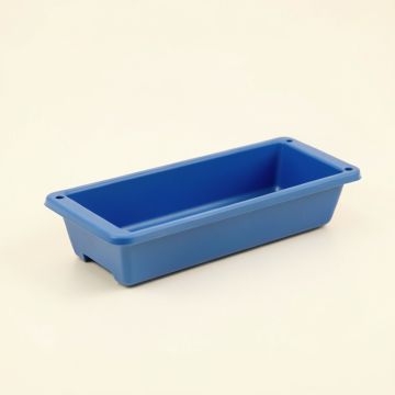 Glen Crossing Empty Railing Planter With Integral Brackets - Blue (synthetic illustration; no displayed measurements)