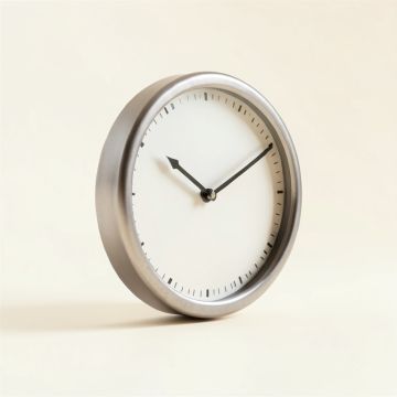 Oversized 3D Wave Wall Clock (synthetic illustration; no displayed measurements)