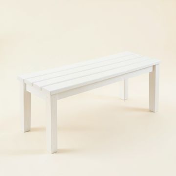 Moss Bluff Indoor Bench - White (synthetic illustration; no displayed measurements)