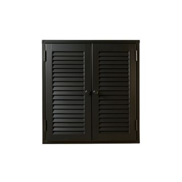 Harbor Crest Wall-Mounted Laundry Cabinet - Black