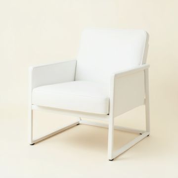 Alhanouf 23 '' W Faux Leather Armchair (synthetic illustration; no displayed measurements)