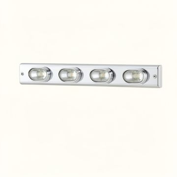 4-Light Dimmable Polished Chrome Vanity Light (synthetic illustration; no displayed measurements)