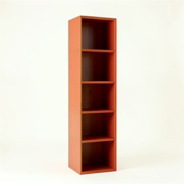 Reed Crossing Narrow Cubby Tower - Terracotta (synthetic illustration; no displayed measurements)