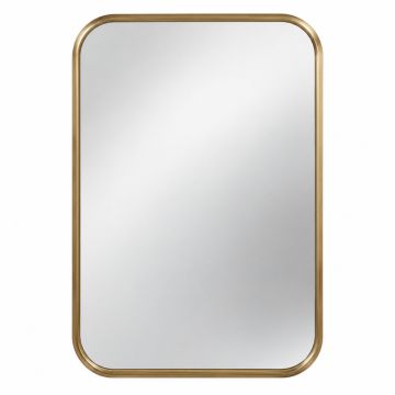 Alessandra Soft Corner Metal Accent Mirror