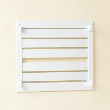 Juniper Crest Empty Wall-Mounted Tool Organizer Panel - White (synthetic illustration; no displayed measurements)