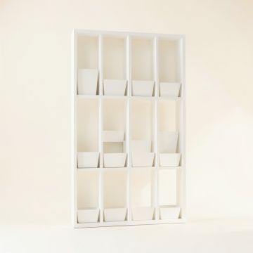 Cove Branch Empty Vertical Garden Frame - White (synthetic illustration; no displayed measurements)