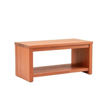 Oak Canyon Narrow Outdoor Storage Bench - Terracotta