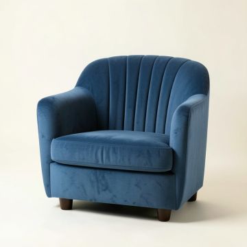 Maple Dell Upholstered Armchair - Blue (synthetic illustration; no displayed measurements)