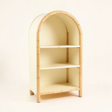 Dawn Canyon Freestanding Bookcase - Cream (synthetic illustration; no displayed measurements)