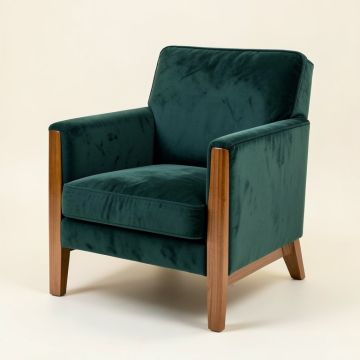 Clayne 26 '' Wide Velvet Armchair (synthetic illustration; no displayed measurements)
