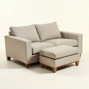 Hannes 82.3 '' Wide Linen Reversible Sleeper Sofa & Chaise With Ottoman (synthetic illustration; no displayed measurements)