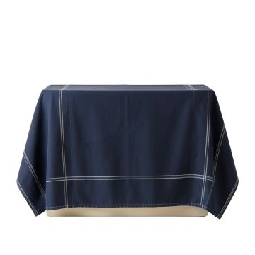 Spruce Dell Flat Bed Sheet - Navy