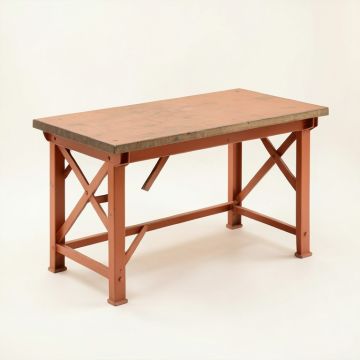 Ridge Bluff Empty Workshop Workbench - Terracotta (synthetic illustration; no displayed measurements)
