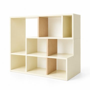 Reed Field Desktop Shelving Unit - Cream