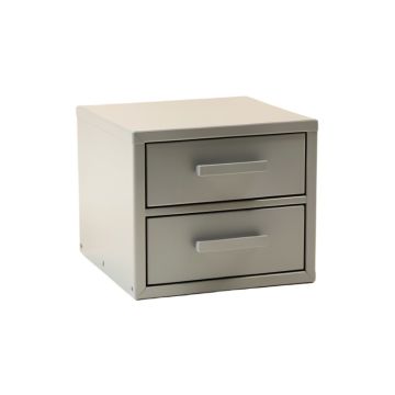 Dawn Bend Small-Parts Storage Drawer Cabinet - Gray