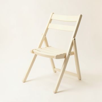 Flint Branch Folding Outdoor Chair - Cream (synthetic illustration; no displayed measurements)