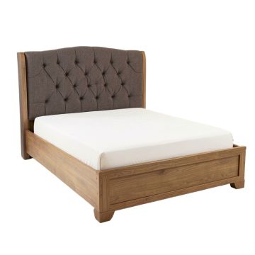 Carmon Twin Tufted Upholstered Sleigh Bed