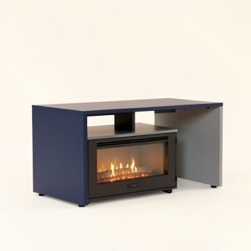 Hetton Tv Stand For Tvs Up To 70 '' With Fireplace Included (synthetic illustration; no displayed measurements)