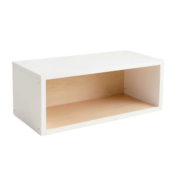 Ash Bluff Shoe Storage Bench - White