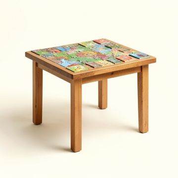 Puzzle Table (synthetic illustration; no displayed measurements)