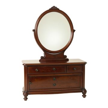 Luddington Beveled Magnifying Dresser Mirror