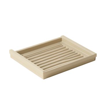 Clay Bluff Empty Under-Desk Cable Tray - Beige (synthetic illustration; no displayed measurements)