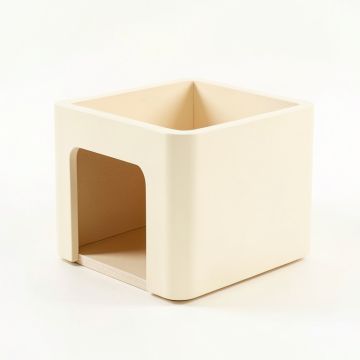 River Bend Empty Furniture-Style Litter Enclosure - Cream (synthetic illustration; no displayed measurements)