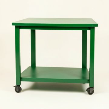 Laurel Canyon Empty Rolling Workshop Cart - Green (synthetic illustration; no displayed measurements)
